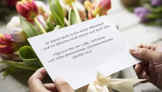Hochzeitskarte schreiben - Herzliche Texte, die wirklich berühren